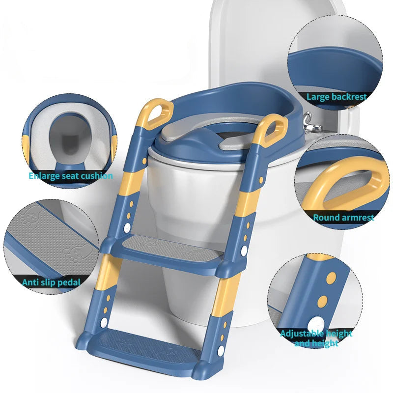 hochwertiger Kindertoilettensitz mit Treppe