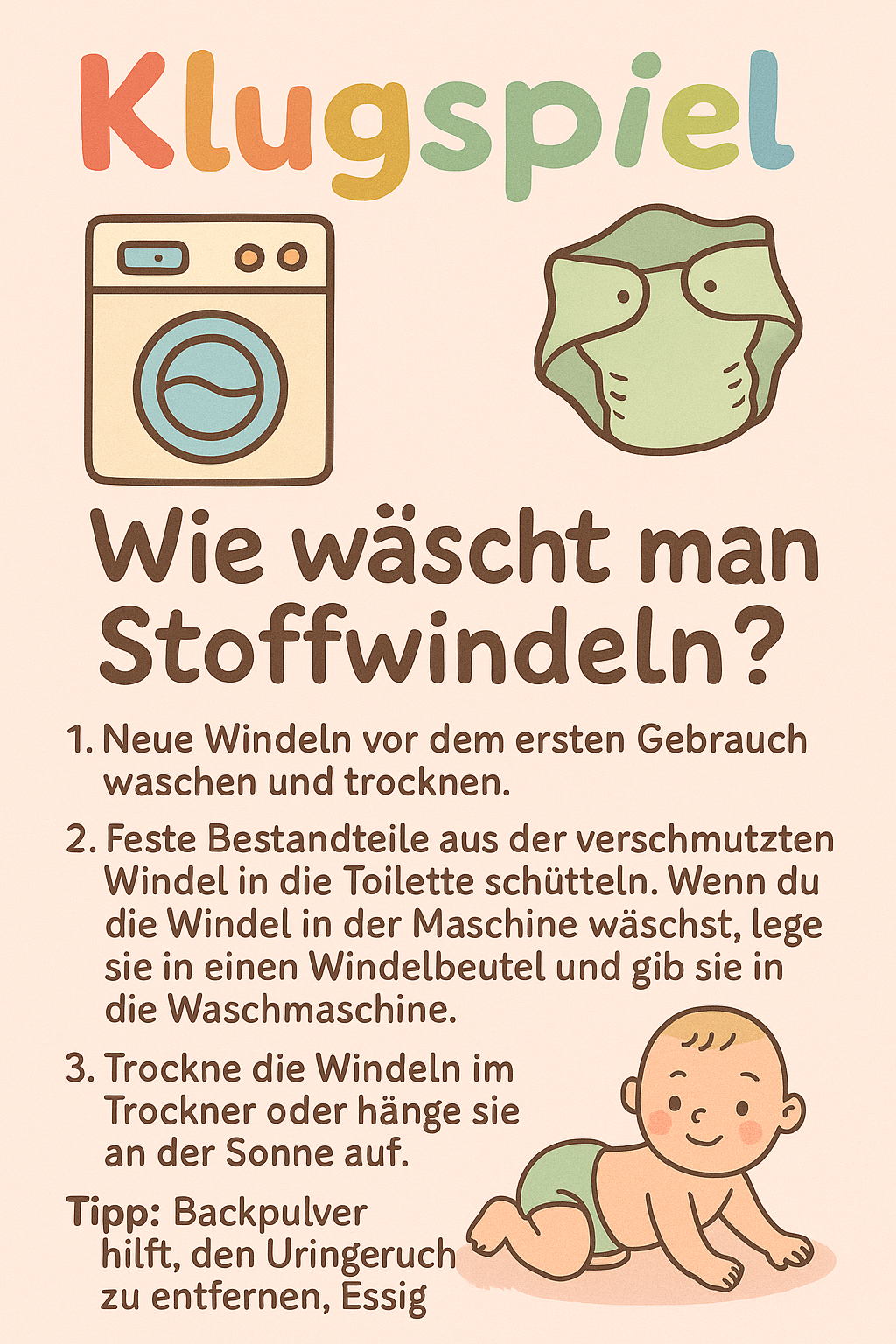 waschbare Windeln Baby Stoffwindeln wiederverwendbare Windeln