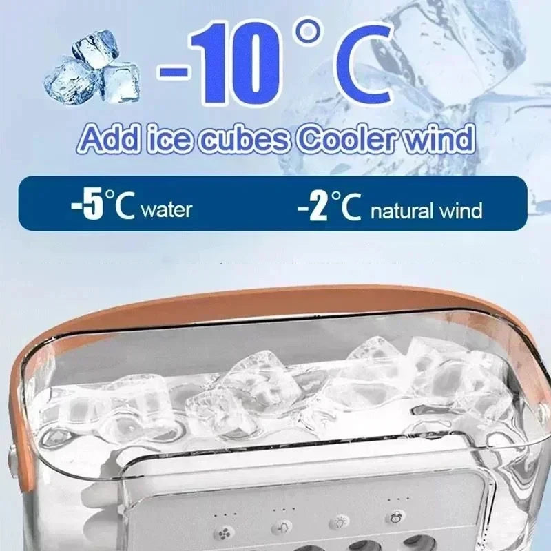 3-in-1 Mini-Luftkühler für Kinderzimmer & Sommerferien – Mit Luftbefeuchter, Ventilator & LED