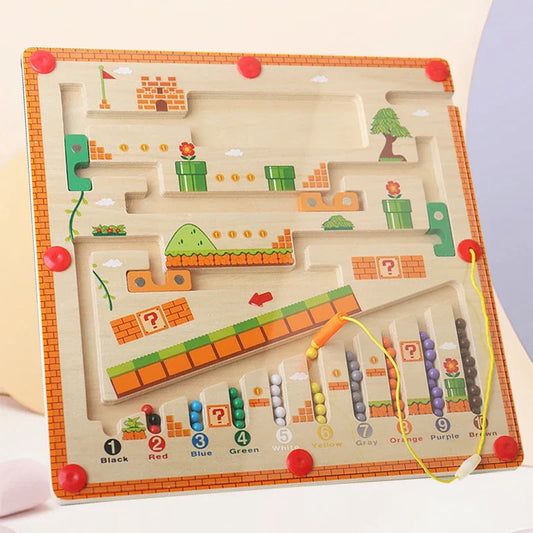 KlugSpiel - Holz Magnetisches Labyrinth für Kinder