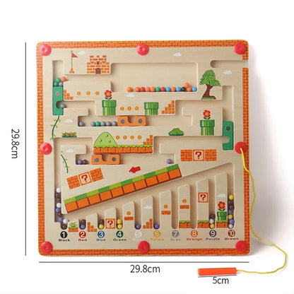 KlugSpiel - Holz Magnetisches Labyrinth für Kinder