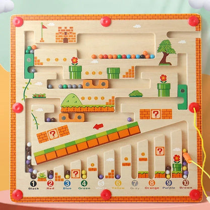 KlugSpiel - Holz Magnetisches Labyrinth für Kinder