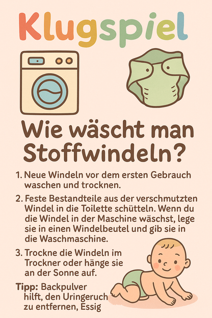 waschbare Windeln Baby Stoffwindeln wiederverwendbare Windeln